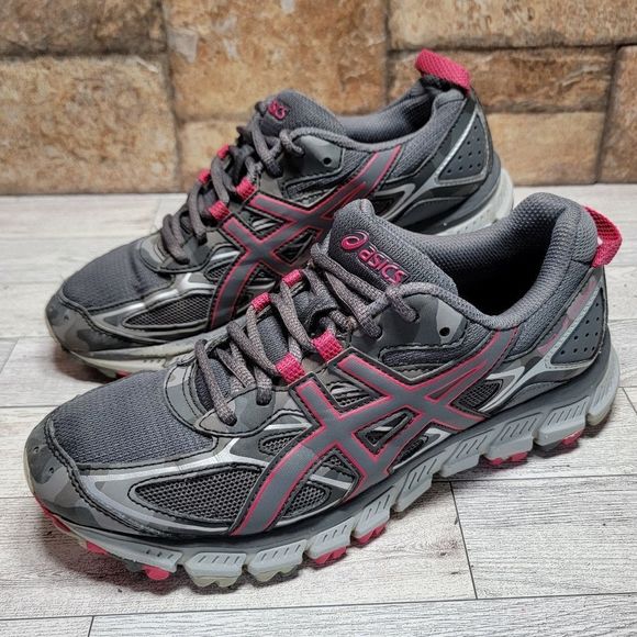 Asics Shoes - Asics Gel-Scram 3 Trail Running Shoes Women Size 7 All Terrain Camo Pink